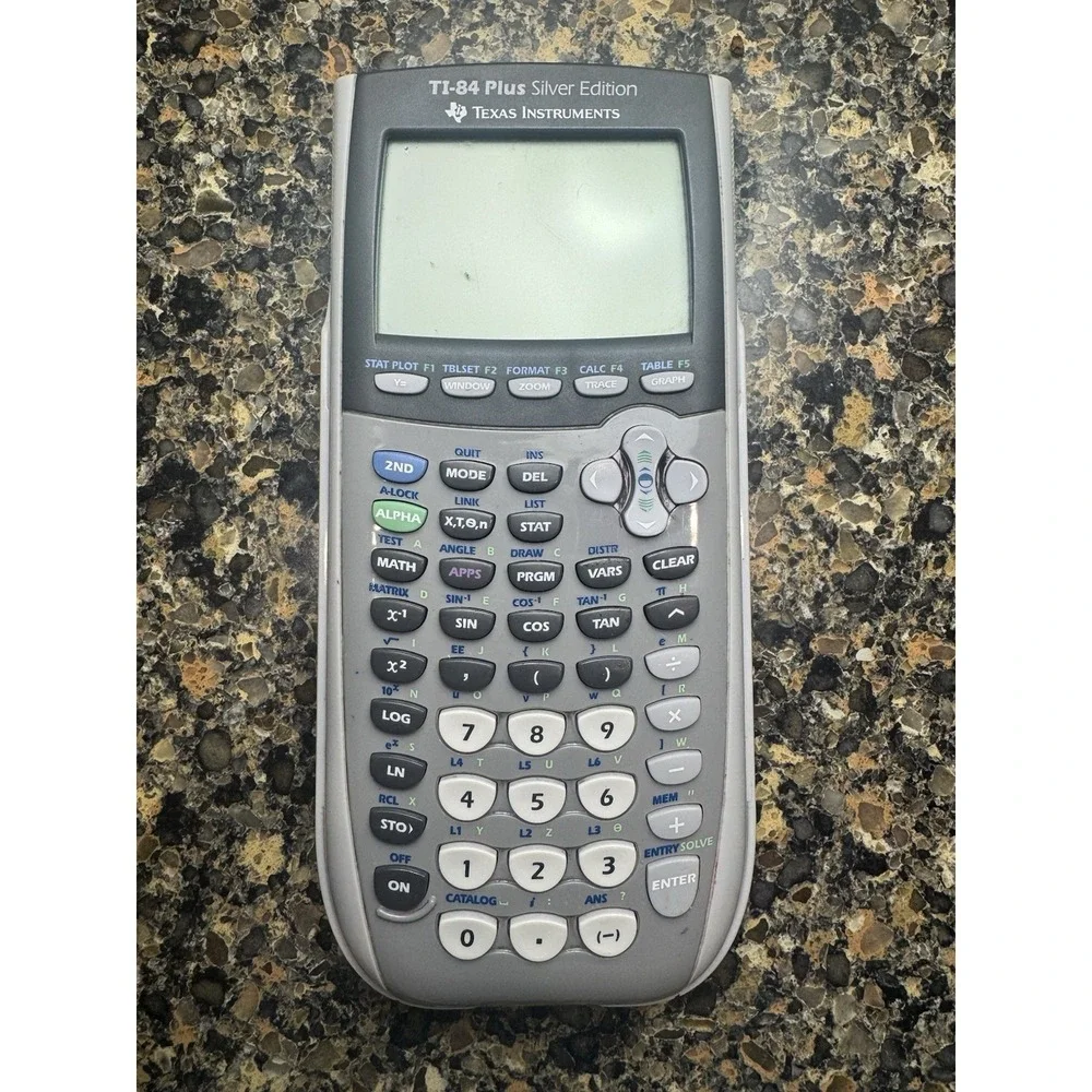 Texas Instruments TI-84 Plus Silver Edition Graphing Calculator Tested Working